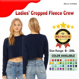 Bella + Canvas® Ladies Cropped Fleece Crew