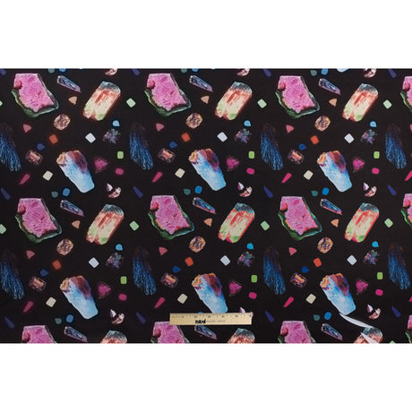 Floating Gems Digitally Printed Stretch Neoprene/Scuba Knit