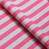 Candy Dots And Stripes Polyester Spandex Fabric - Pastel Pink, Aqua And White, Polka Dots And Stripes, 58/60" Width (1 Yard)