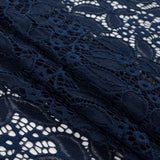 Stretch Lace - Dark Navy Floral - Katerina Collection