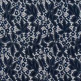 Stretch Lace - Dark Navy Floral - Katerina Collection