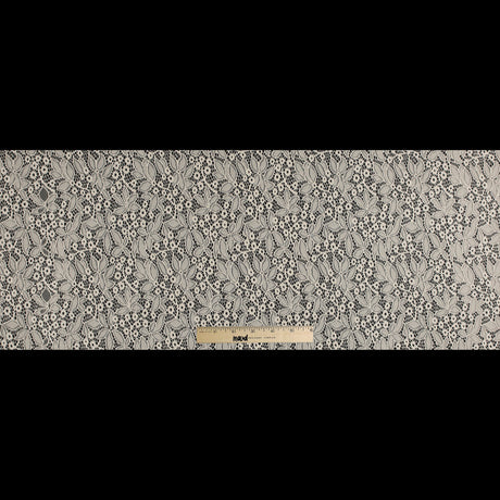 Stretch Lace - Off-White Floral - Katerina Collection
