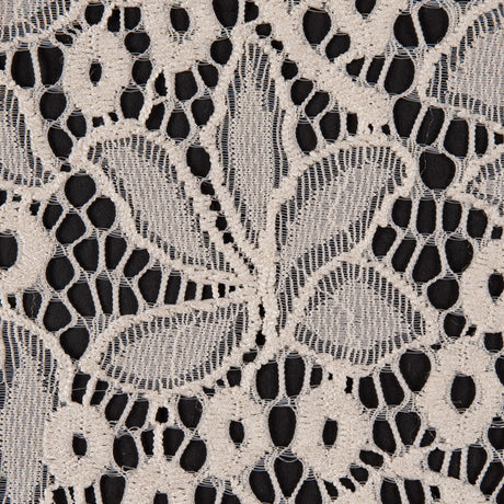 Stretch Lace - Off-White Floral - Katerina Collection