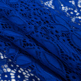 Stretch Lace - Royal Blue Floral - Katerina Collection