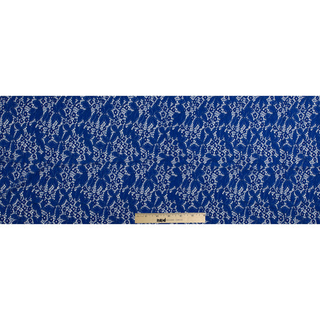 Stretch Lace - Royal Blue Floral - Katerina Collection