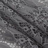 Stretch Lace - Gray Floral - Katerina Collection