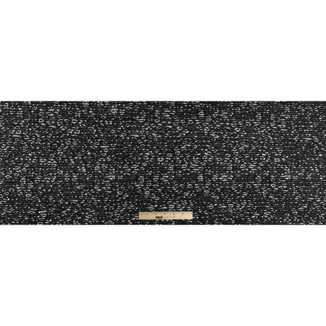 Black Novelty Lace w/ Knife Pleats