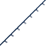 Blue Button Loop Braid - 0.625"