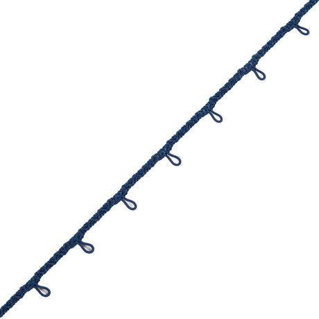Blue Button Loop Braid - 0.625"