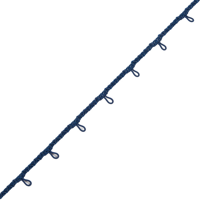 Blue Button Loop Braid - 0.625"