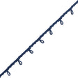 Blue Button Loop Braid - 0.625"