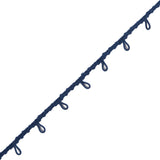 Blue Button Loop Braid - 0.625"