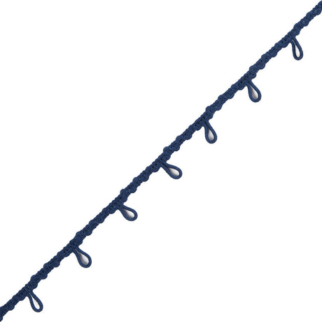 Blue Button Loop Braid - 0.625"