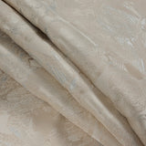Metallic Silver/Cream Abstract Jacquard/Brocade