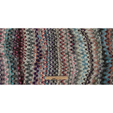 Italian Purple, Brown and White Multicolor Soft Flamestitch Wool Knit