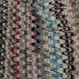 Italian Purple, Brown and White Multicolor Soft Flamestitch Wool Knit