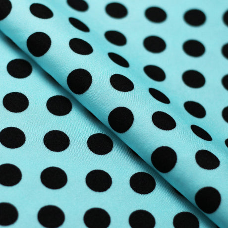 E-Z Dots Nylon Spandex Fabric - Large Polka Dots Print, 58/60" Width (1 Yard)