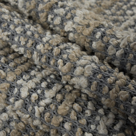Griffin/Frozen Dew/White Cotton-Polyester Boucled Knit