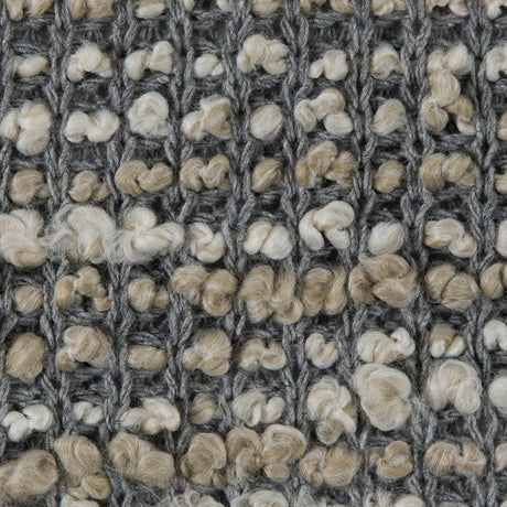 Griffin/Frozen Dew/White Cotton-Polyester Boucled Knit
