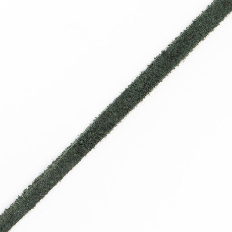 Hunter Green Suede Cord - 0.125"