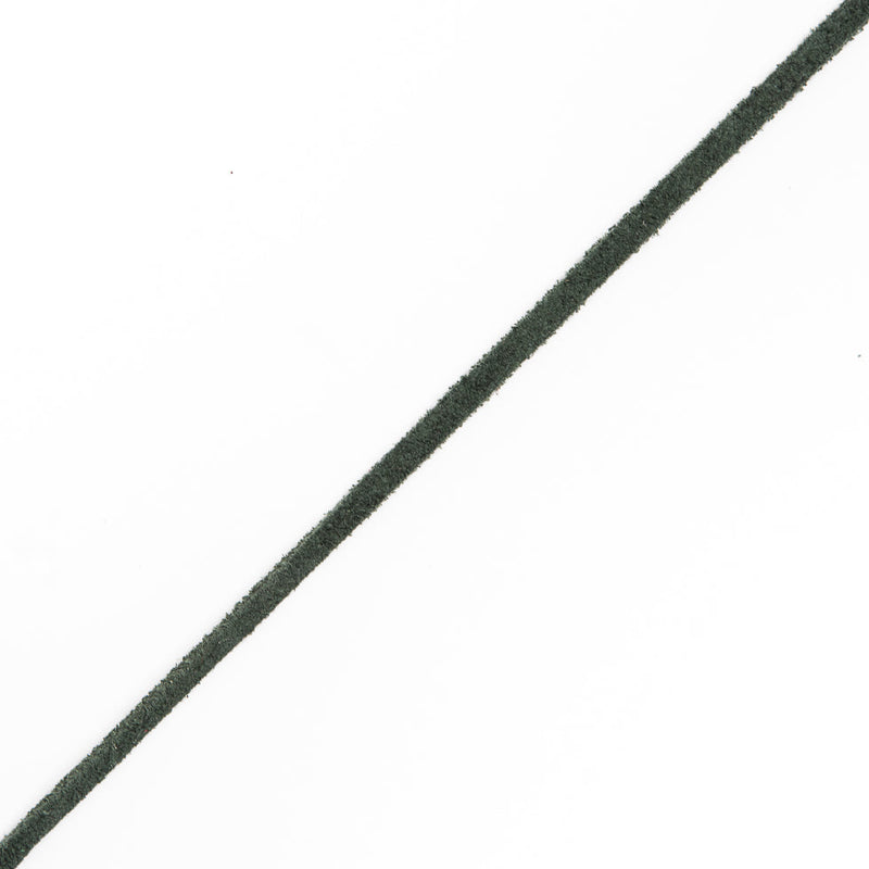 Hunter Green Suede Cord - 0.125"