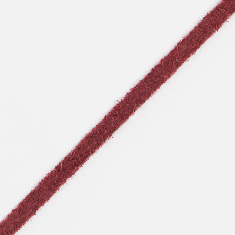 Burnt Red Suede Cord - 3 x 1.5 mm