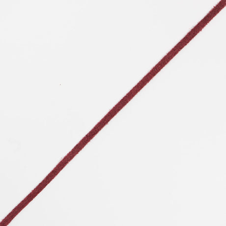 Burnt Red Suede Cord - 3 x 1.5 mm