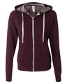 Independent Trading Co. Unisex Heathered French Terry Full-Zip Hooded Sweatshirt