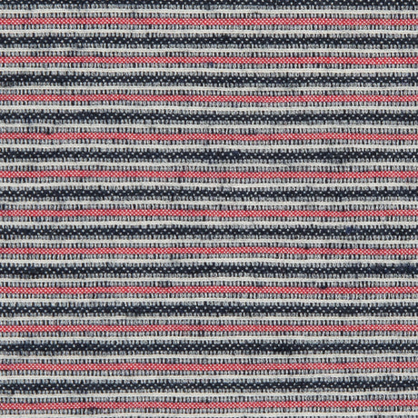 Red/Black/White Raised Stripes on a Stretch Cotton Woven