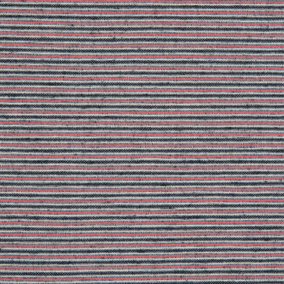 Red/Black/White Raised Stripes on a Stretch Cotton Woven