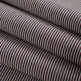 Red/Black/White Raised Shadow Stripes on Stretch Cotton Woven