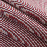 Red/Blue/White Raised Shadow Stripes on Stretch Cotton Woven