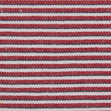 Red/Blue/White Raised Shadow Stripes on Stretch Cotton Woven