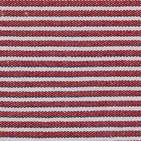 Red/Blue/White Raised Shadow Stripes on Stretch Cotton Woven