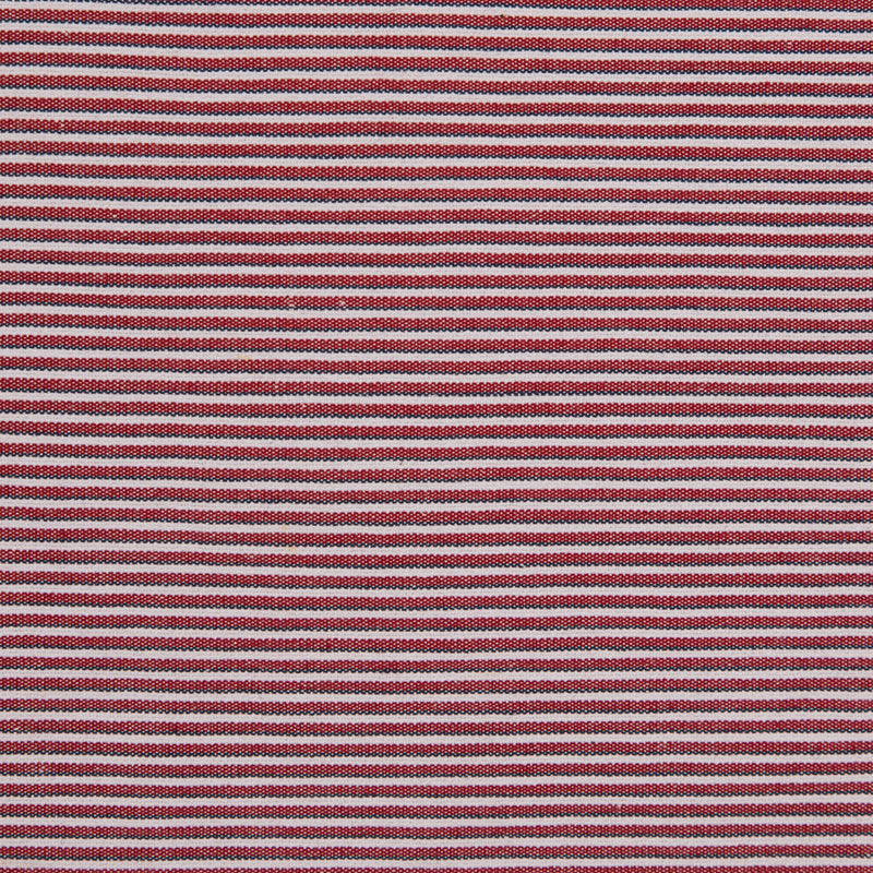 Red/Blue/White Raised Shadow Stripes on Stretch Cotton Woven