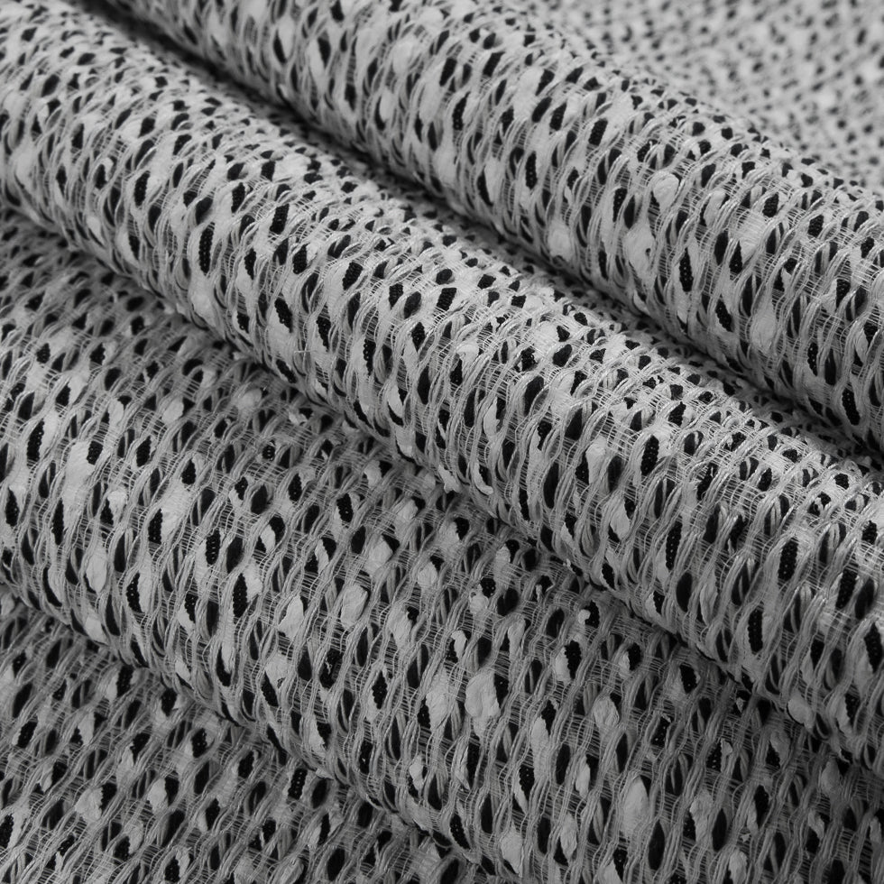 Black/White Novelty Blended Tweed