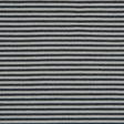 Black/White/Gray Striped Stretch Cotton Woven