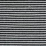 Black/White/Gray Striped Stretch Cotton Woven