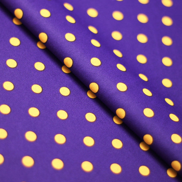 Dippin Dotz Poly Spandex Fabric - Small Polka Dots, Multiple Colors, 58/60" Width (1 Yard)