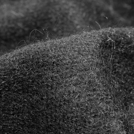 Black Faux Mohair Wool Knit