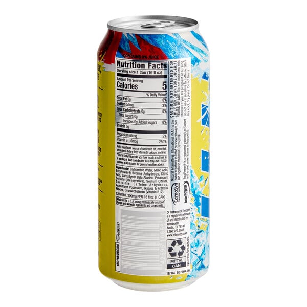 C4 Energy Frozen Bombsicle Energy Drink 16 fl. oz. Can - 12/Case