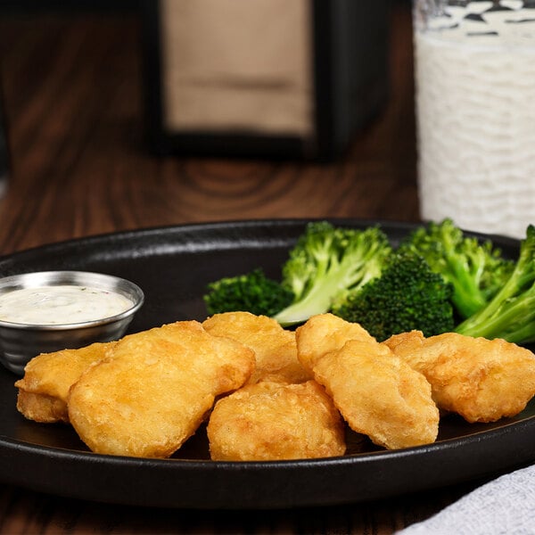 Pilgrim's 5 lb. Tempura Battered Chicken Breast Nuggets - 2/Case