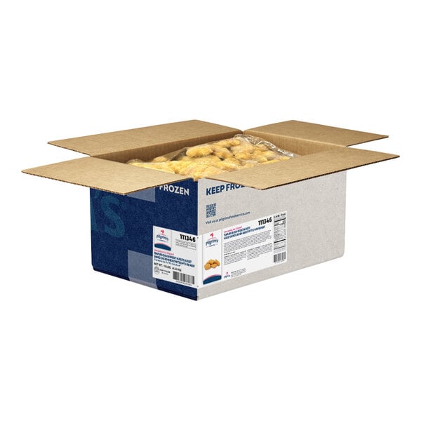 Pilgrim's 5 lb. Tempura Battered Chicken Breast Nuggets - 2/Case