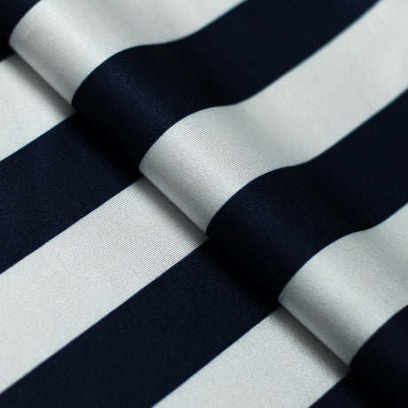 Lucky Stripes Polyester Spandex Fabric - Multi-Color 1" Wide Stripes, 58/60" Width (1 Yard)