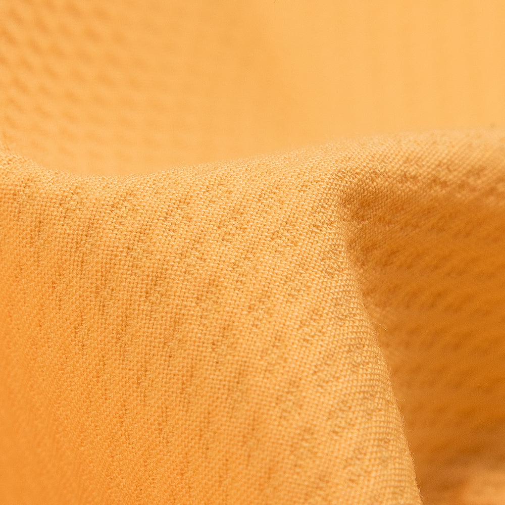 Amber Yellow Cotton Birdseye Pique