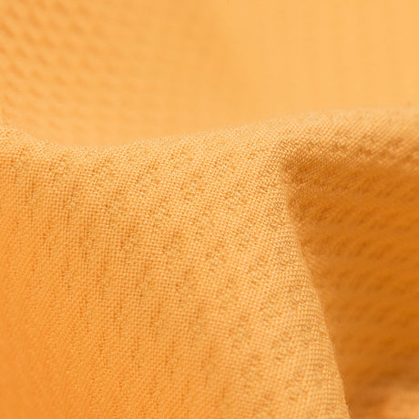 Amber Yellow Cotton Birdseye Pique