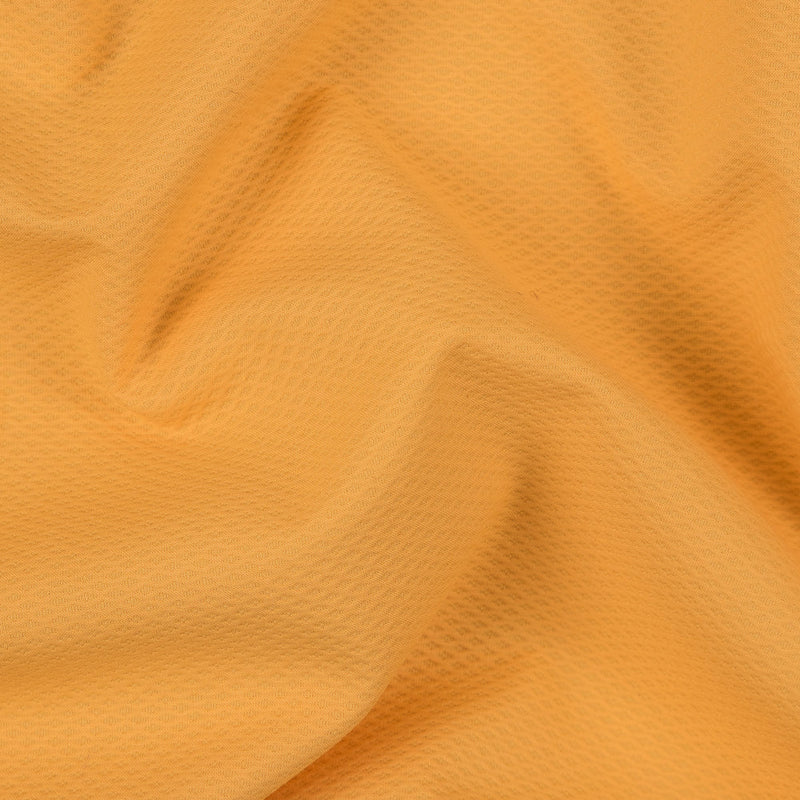 Amber Yellow Cotton Birdseye Pique
