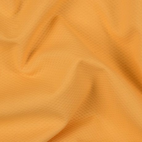 Amber Yellow Cotton Birdseye Pique
