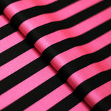 Lucky Stripes Polyester Spandex Fabric - Multi Stripe Print, 58/60" Width (1 Yard)