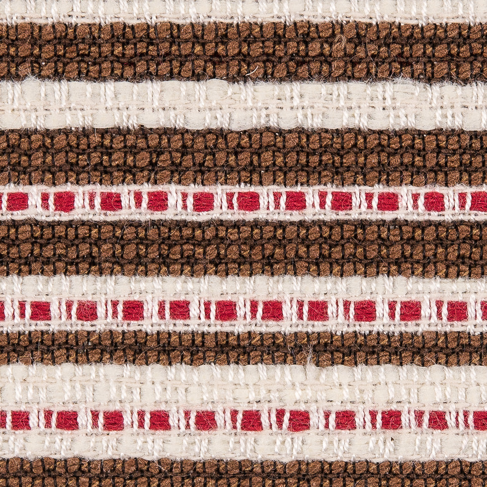 Peppermint Bark Striped Double-Face Cotton Woven
